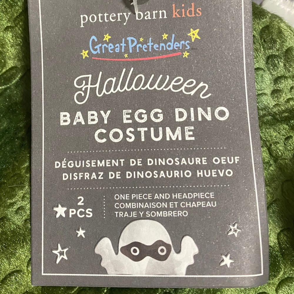 Baby Green Dinosaur Egg Halloween Costume - Pottery Barn - Picture 4 of 7